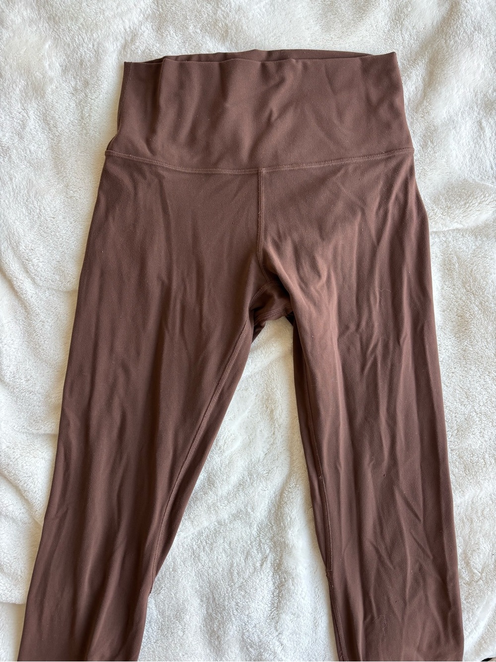 Lululemon High-Waist Leggings in Chocolate Brown